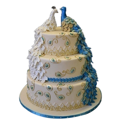 "Wedding Fondant cake - code08 (7 Kgs) - Click here to View more details about this Product